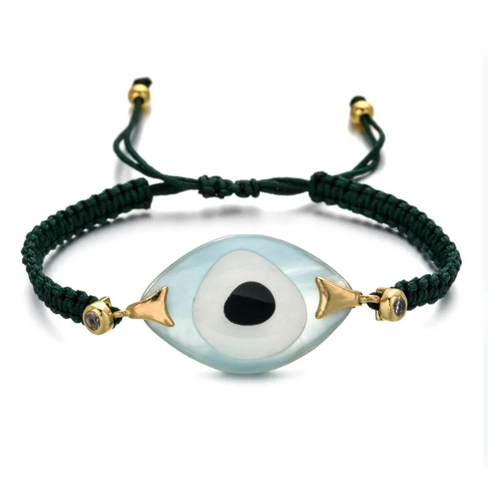 Women Turkish Evil Eye Bohemian Handmade Friendship Braided Rope Bracelets
