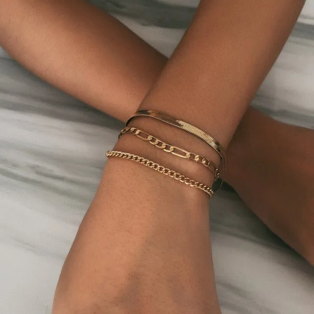 Women's Cuban Chain Bracelets