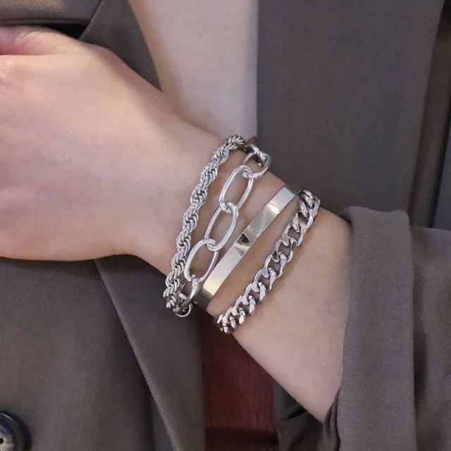 Women's Cuban Chain Bracelets