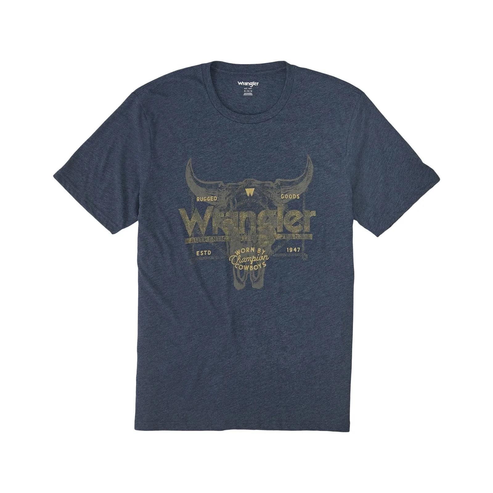 Wrangler Mens Dark Sapphire Champion Cowboys Tshirt