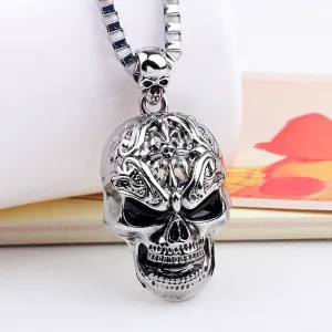 Ziggy Reaktor Skull - Gothic Pendant Necklace by The Nevermore