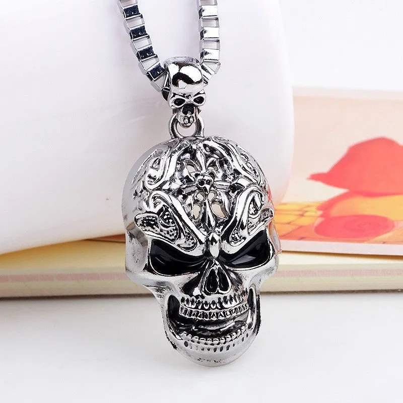Ziggy Reaktor Skull - Gothic Pendant Necklace by The Nevermore