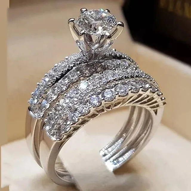 Zircon Anel Austrian Crystals Rings